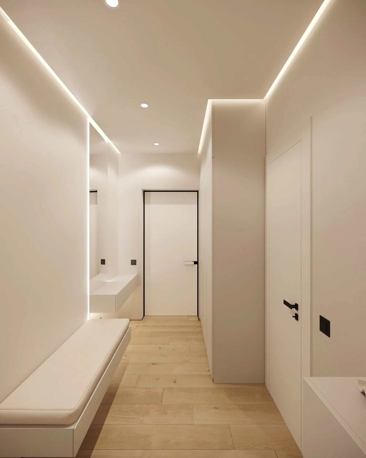 Дизайн інтер’єру передпокою в мінімалістиичному стилі